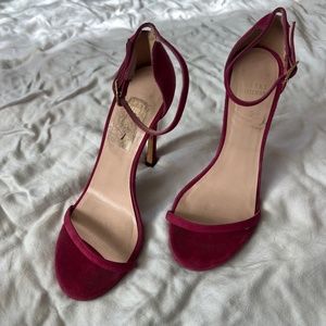 Stuart Weitzman Pink Suede Heels